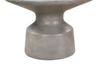 24" Gray Concrete Round Coffee Table