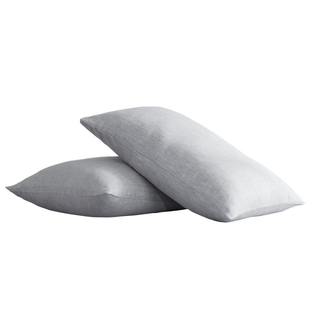 Set of Two Cloud Linen Standard Pillowcases