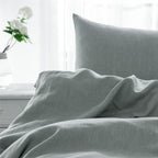 Set of Two Cloud Linen Standard Pillowcases