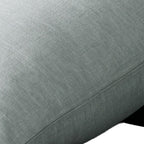 Set of Two Light Gray Linen King Pillowcases