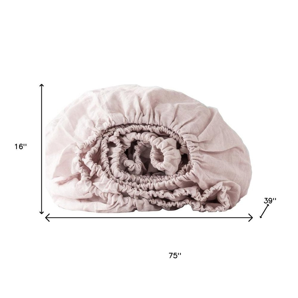 Cloud Linen Twin Fitted Sheet