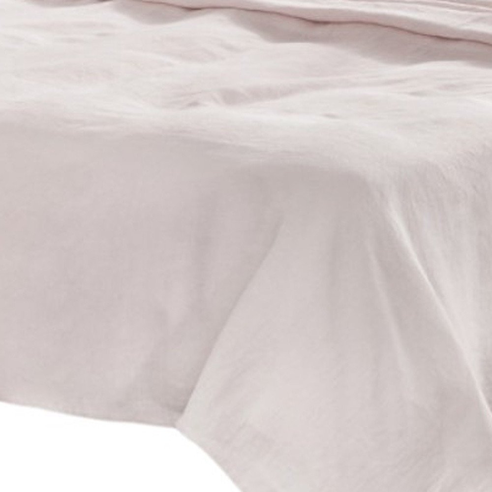 Four Piece White Linen Sheet Set