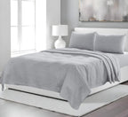 Four Piece Light Pink Linen Twin Sheet Set