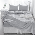 Four Piece Light Pink Linen Queen Sheet Set