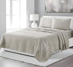 Four Piece Light Pink Linen Twin Sheet Set