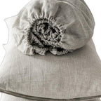 Four Piece Light Gray Linen Sheet Set