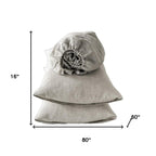 Four Piece Light Gray Linen Sheet Set