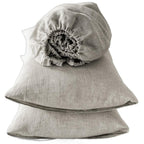 Four Piece Light Gray Linen Sheet Set