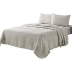Four Piece White Linen Sheet Set