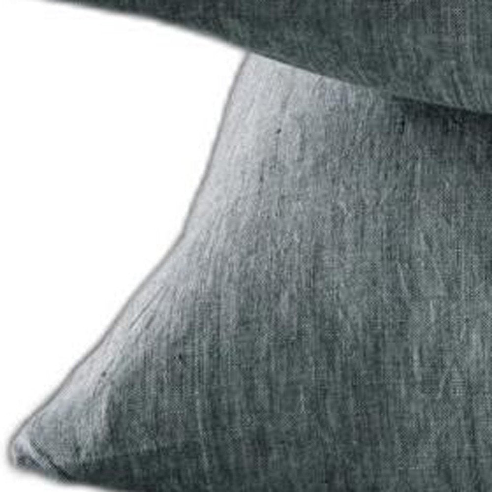 Four Piece Light Gray Linen California King Sheet Set