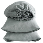 Four Piece White Linen Sheet Set