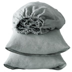 Four Piece White Linen Sheet Set