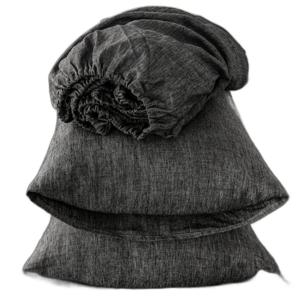 Four Piece Light Pink Linen Queen Sheet Set