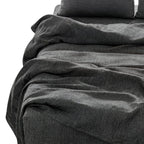 Four Piece White Linen Sheet Set