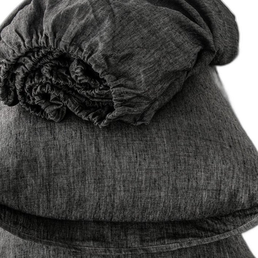 Four Piece White Linen Sheet Set