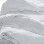 Four Piece White Linen Sheet Set