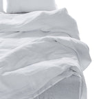 Four Piece White Linen Sheet Set