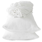 Four Piece White Linen Sheet Set