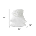 Four Piece White Linen Sheet Set