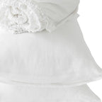 Four Piece White Linen Sheet Set