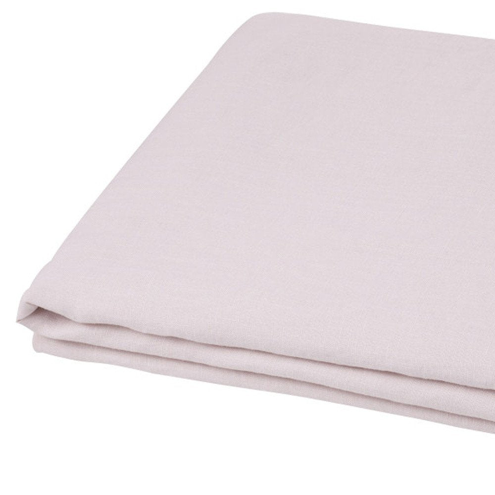 Light Gray Linen Full Double Flat Sheet