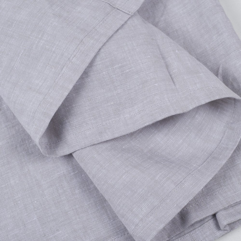 Light Gray Linen Full Double Flat Sheet