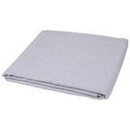 Light Gray Linen King Flat Sheet