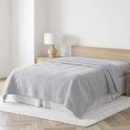Light Gray Linen King Flat Sheet
