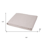 Light Pink Linen Twin Flat Sheet