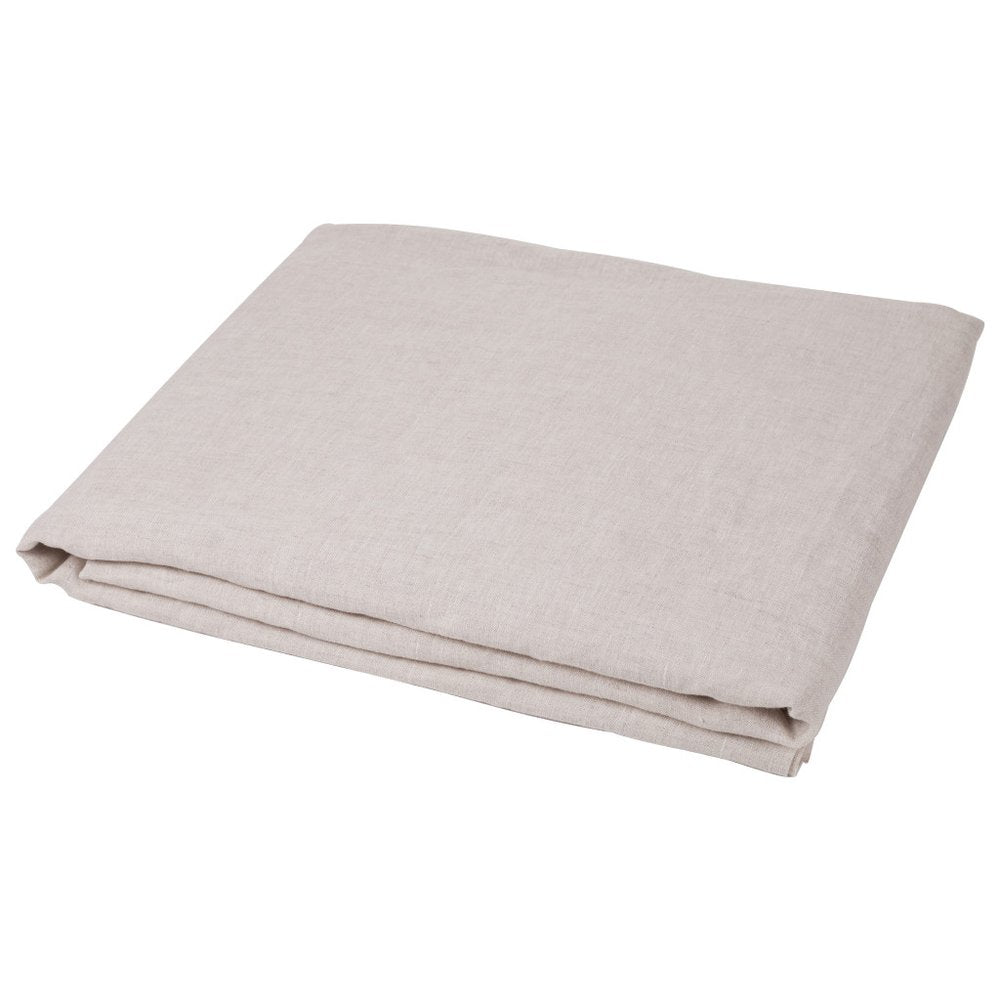 White Linen Full Double Flat Sheet