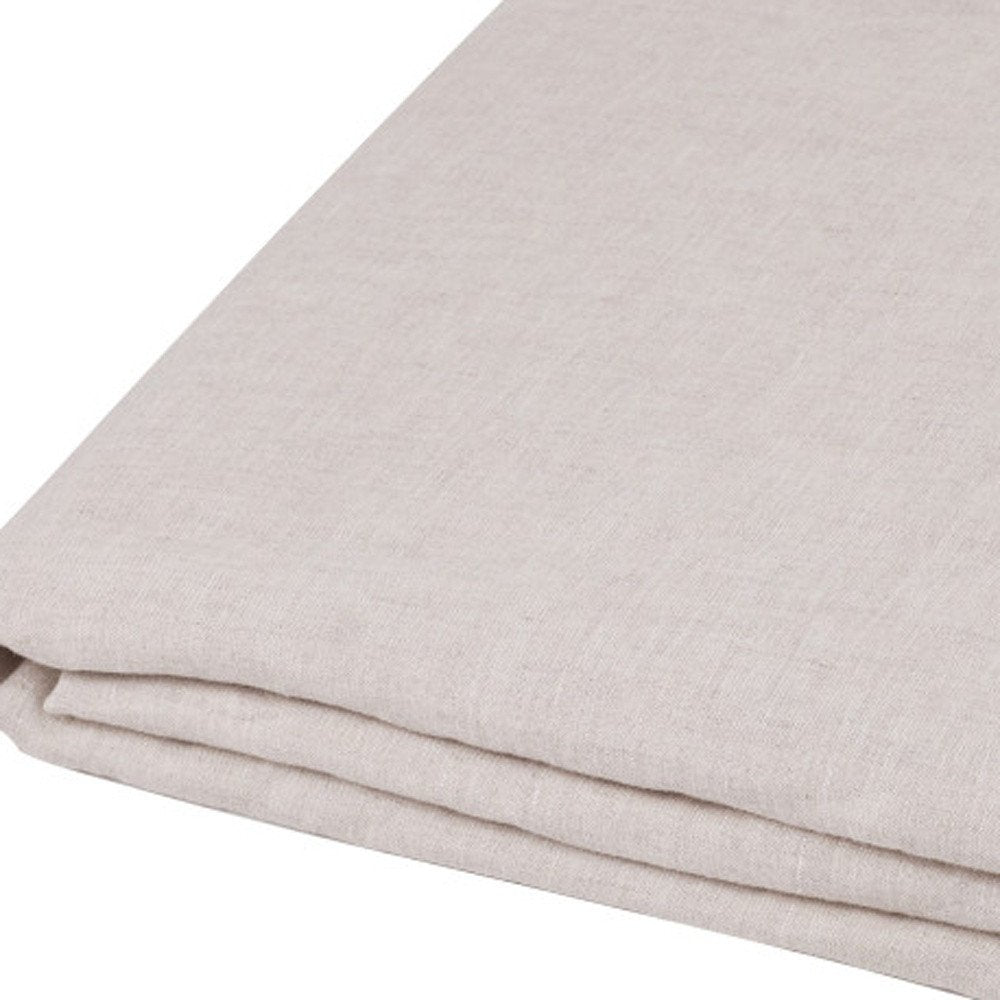 Light Gray Linen Full Double Flat Sheet