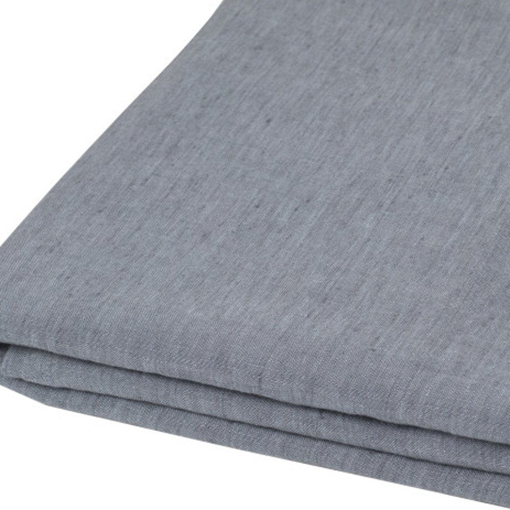 Light Gray Linen Full Double Flat Sheet