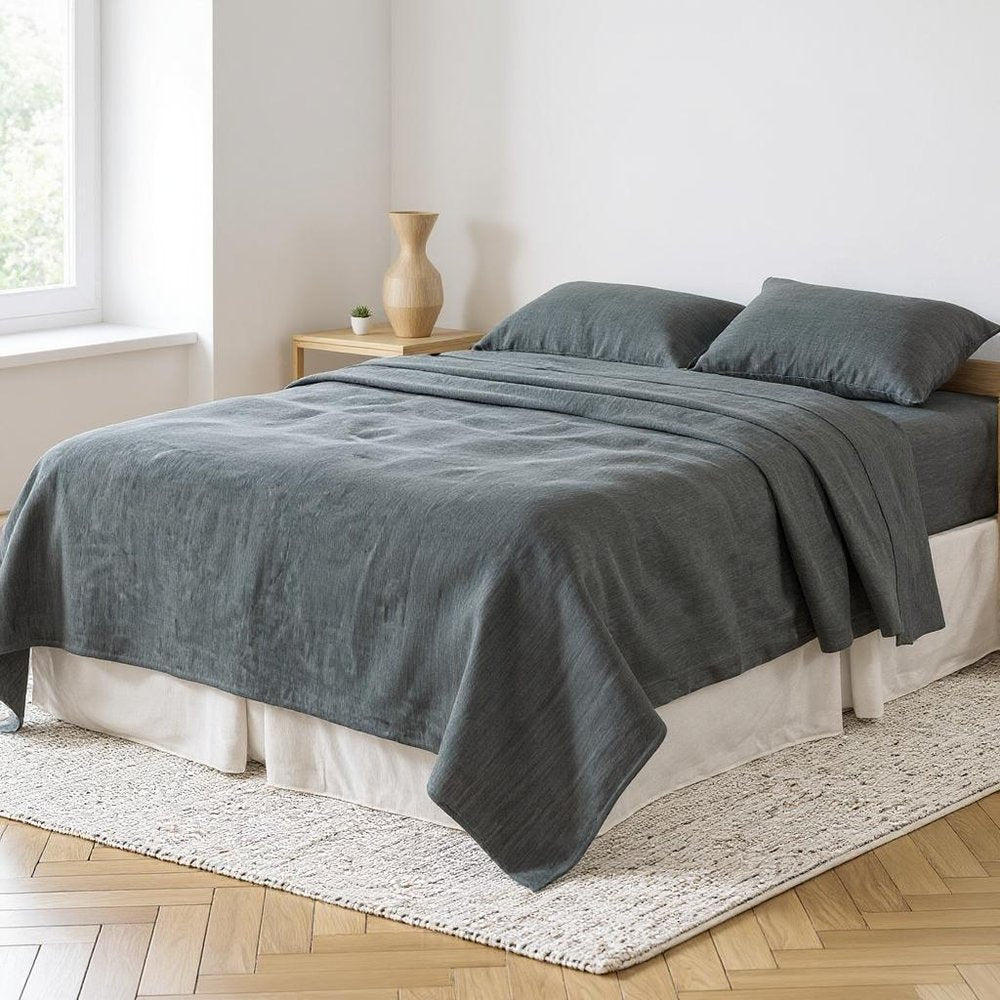 Cloud Linen King Flat Sheet