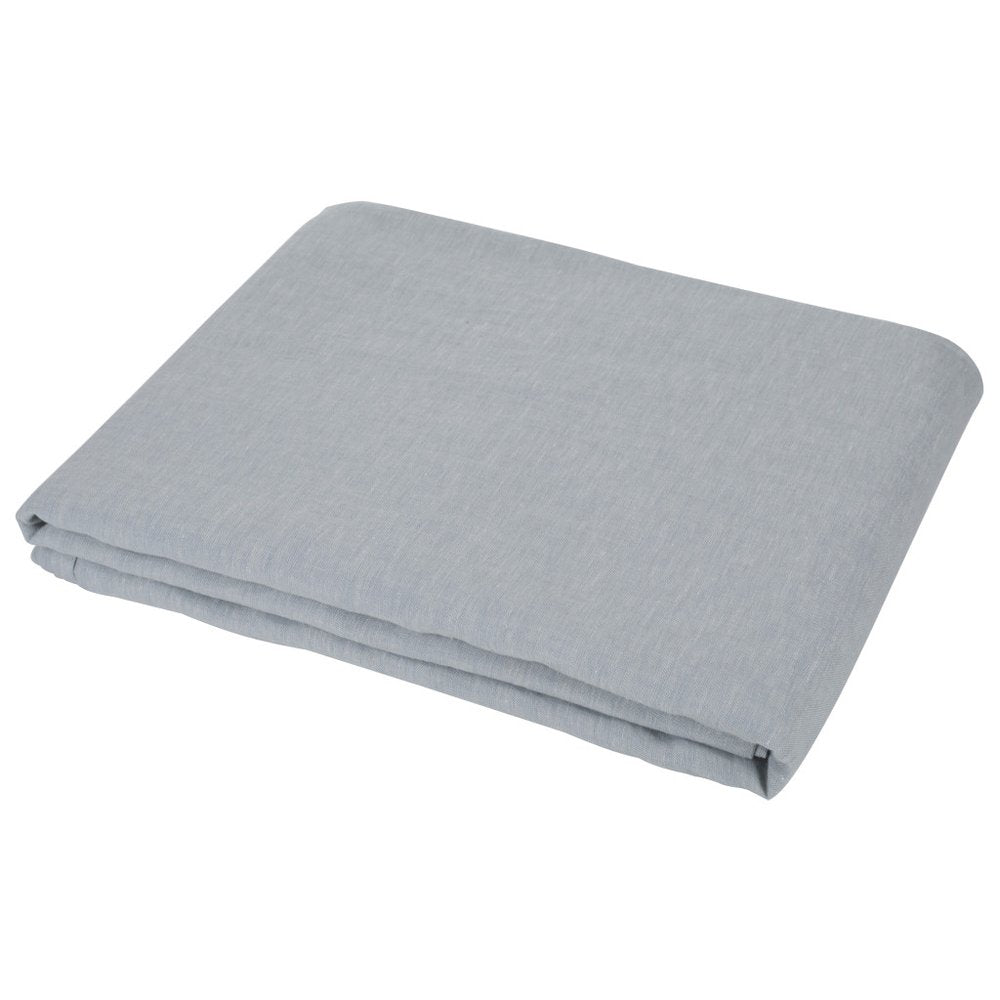 Light Gray Linen Full Double Flat Sheet