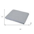 Light Gray Linen Full Double Flat Sheet