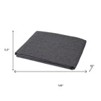 Light Gray Linen Full Double Flat Sheet