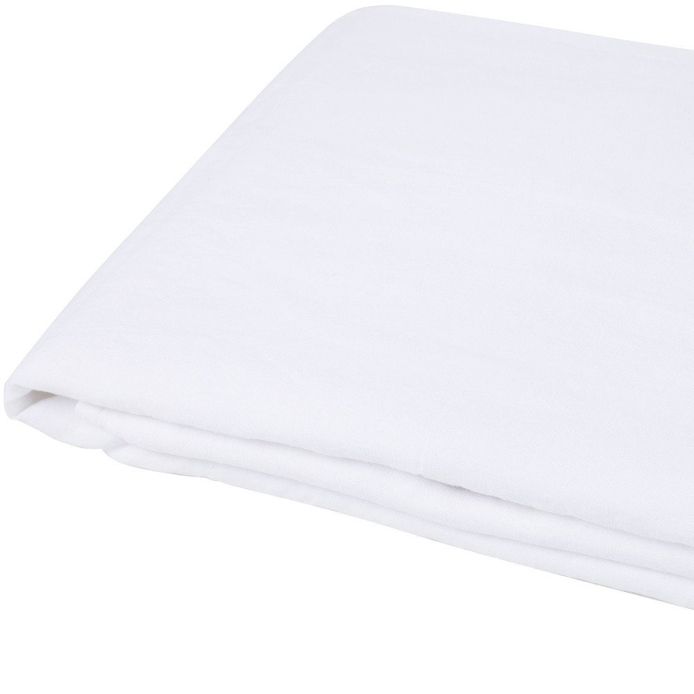 Light Gray Linen Full Double Flat Sheet