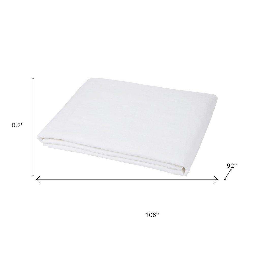 Ivory Linen Full Double Flat Sheet