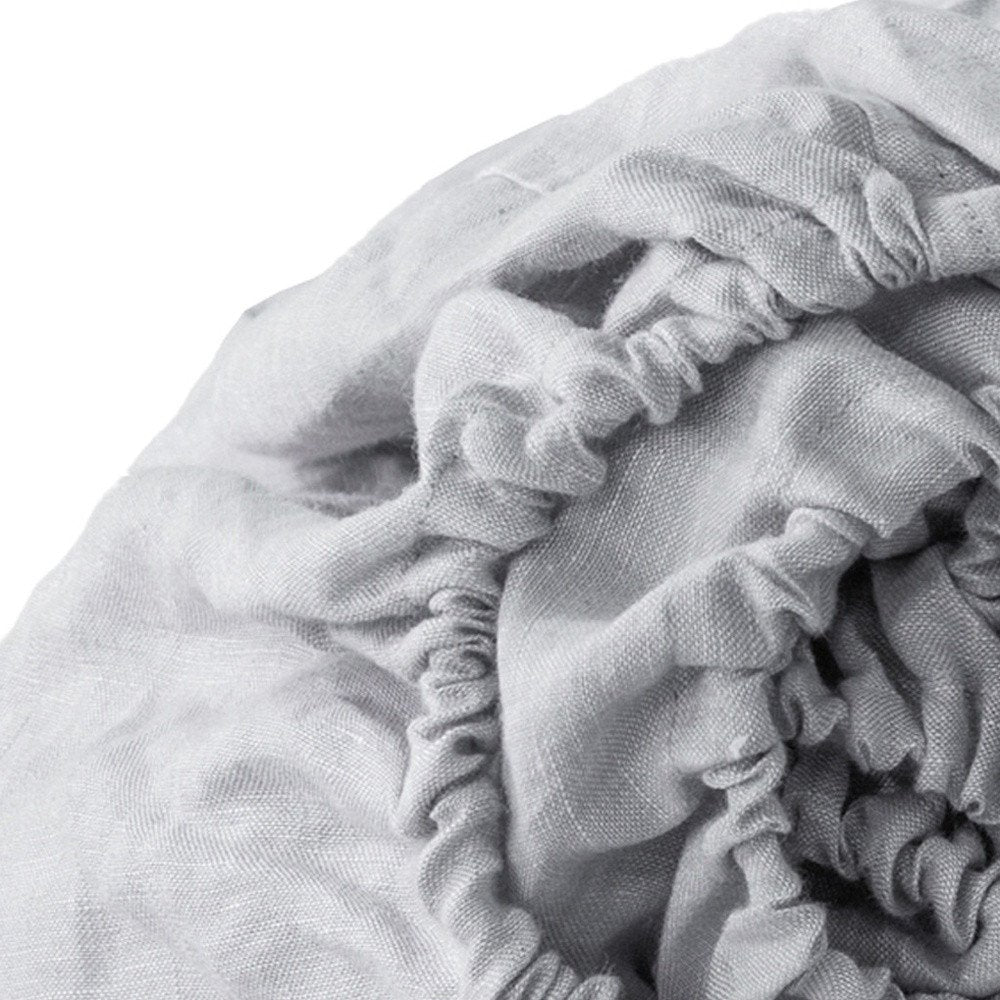 Light Gray Linen Queen Fitted sheet