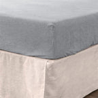 Light Gray Linen Queen Fitted sheet