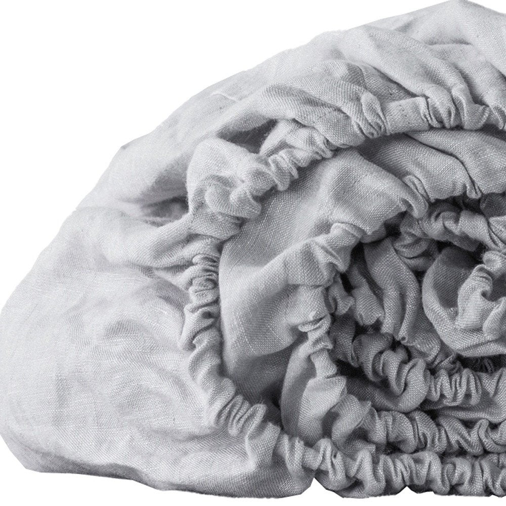 Light Pink Linen California King Fitted Sheet