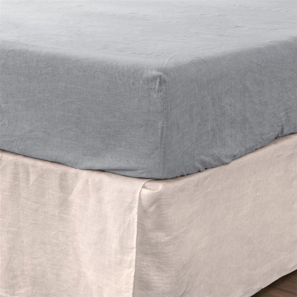 Light Pink Linen California King Fitted Sheet