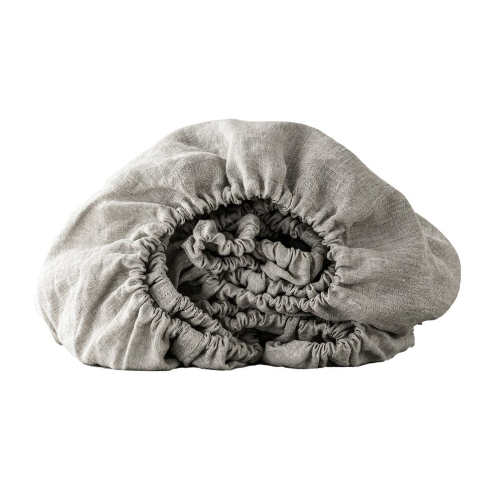 Light Gray Linen Queen Fitted sheet