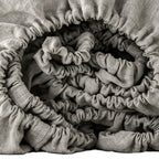 Light Gray Linen Queen Fitted sheet