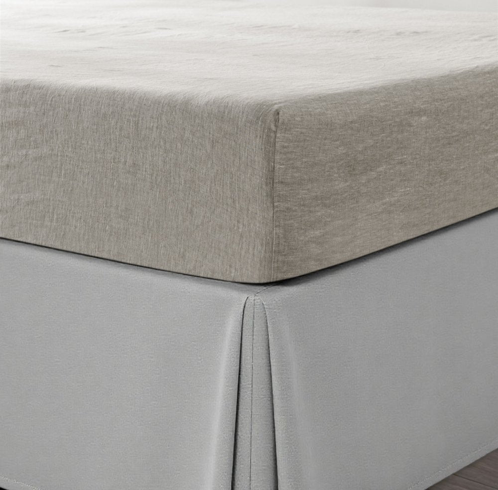 Light Pink Linen King Fitted Sheet