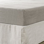Light Gray Linen California King Fitted sheet