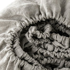 Light Pink Linen California King Fitted Sheet