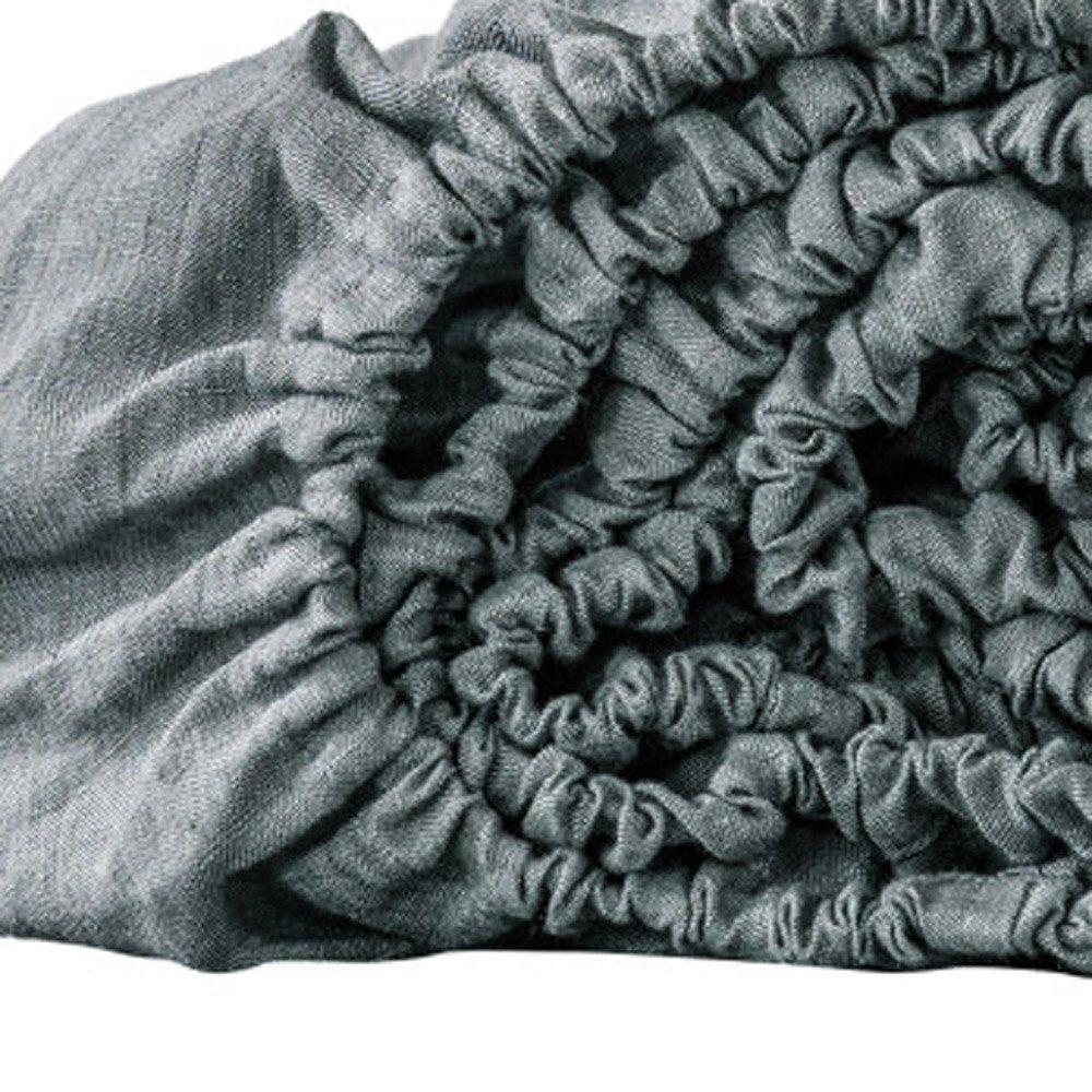 Light Gray Linen Queen Fitted sheet