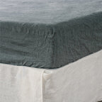 Light Gray Linen California King Fitted sheet