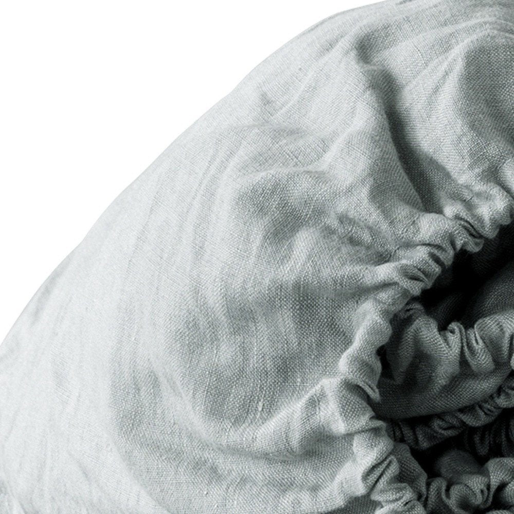 Light Gray Linen Queen Fitted sheet